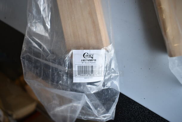 3 BRAND NEW SCRATCH AND DENT! Choice 407WMP18 18" Wood Paddle. 3 Times Your Bid!  - Image 6 of 6