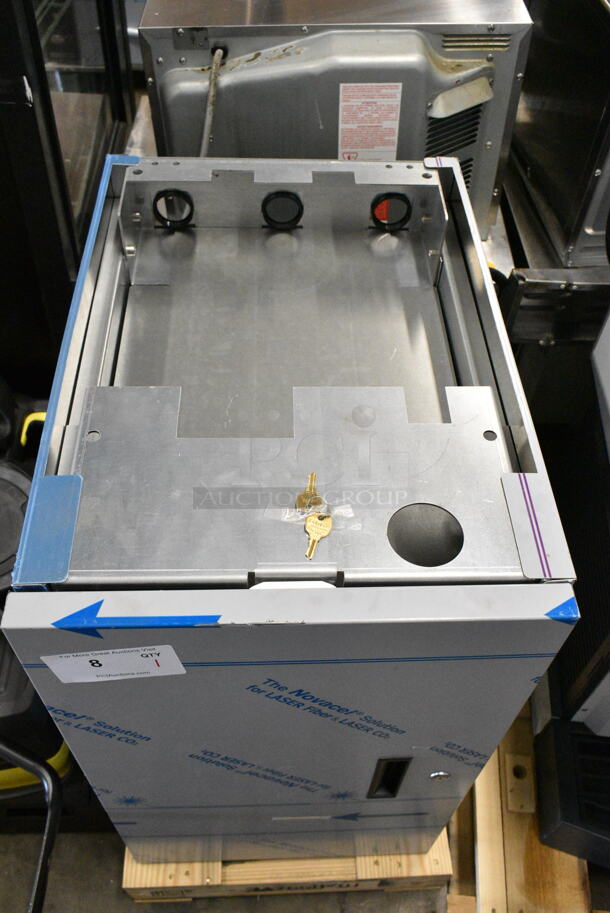 BRAND NEW SCRATCH AND DENT! 2024 Hoshizaki SD-271 Ice Machine and Water Dispenser Stand with Lockable Door  - Image 3 of 5