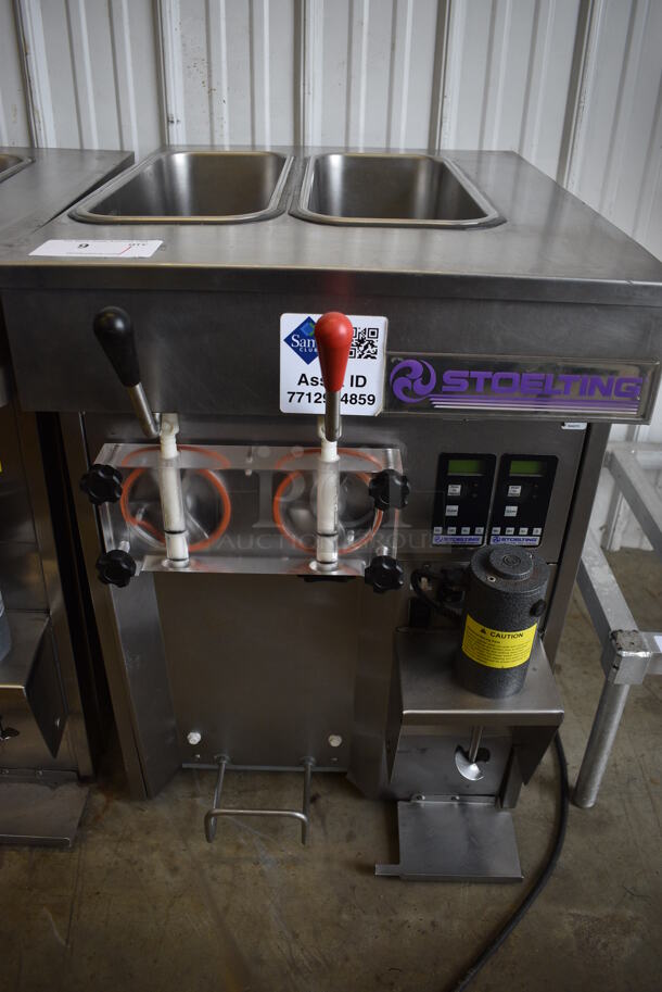 Stoelting Model SF144-38I Stainless Steel Commercial Countertop Air Cooled 2 Flavor w/ Twist Soft Serve Ice Cream Machine. 208-230 Volts, 1 Phase. 22x32x32 - Image 1 of 7