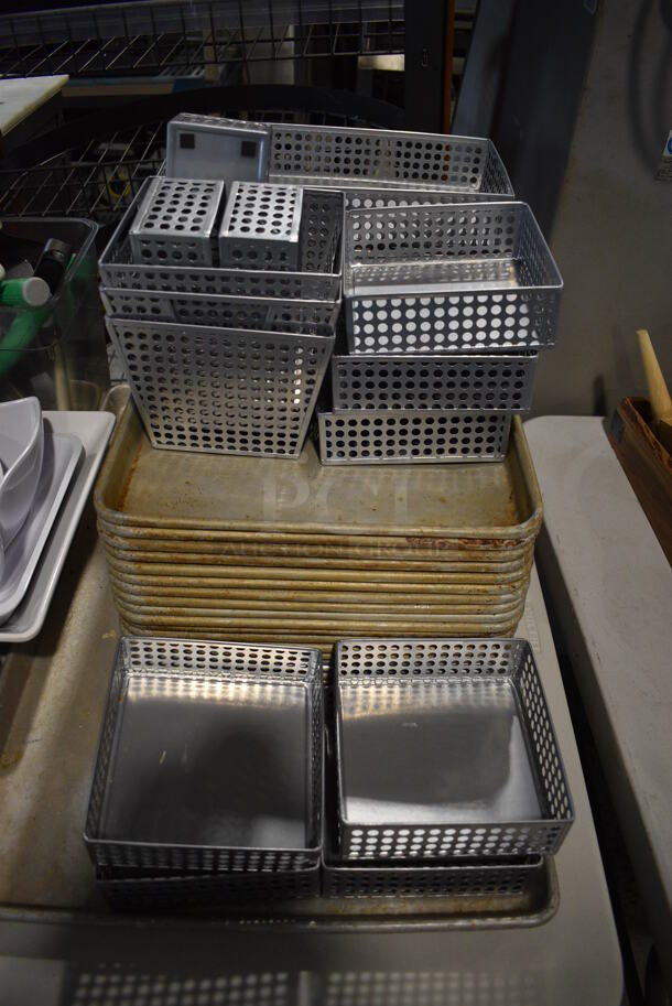 ALL ONE MONEY! Tabletop Lot of Various Items Including Plates, Metal Baskets and Bowls! - Image 2 of 7