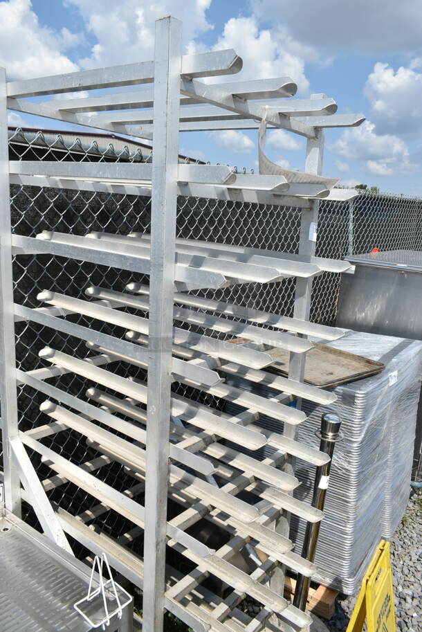 Metal Commercial Transport Rack on Commercial Casters.  - Image 3 of 5