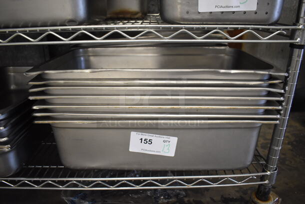 13 Stainless Steel Full Size Drop In Bins. 1/1x6. 13 Times Your Bid!