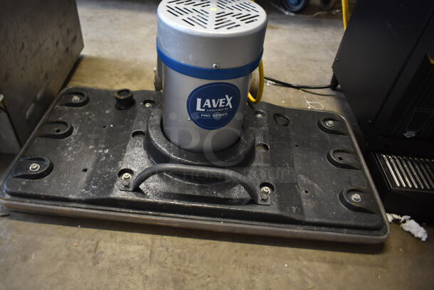 Lavex SP-2815 Metal Commercial Square Floor Cleaning Machine. 120 Volts, 1 Phase. Tested and Powers On But Parts Do Not Move - Image 2 of 3