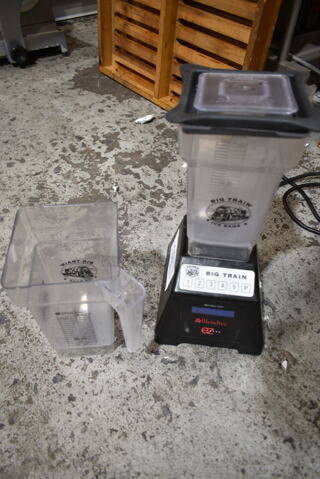 Blendtec ES3 Metal Commercial Countertop Blender w/ 2 Poly Pitchers and 1 Lid. 115 Volts, 1 Phase. Tested and Working!
