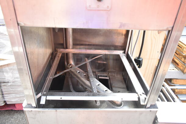 Hobart AM14TC Stainless Steel Commercial Corner Pass Through Dishwasher. 208-240 Volts, 3 Phase.  - Image 5 of 8