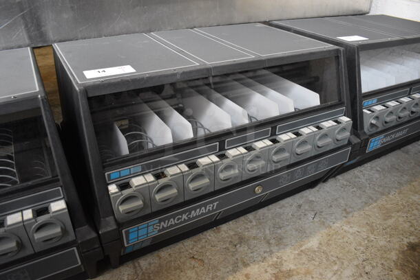 Snack-Mart Black Countertop 9 Slot Snack Vending Machine. 28x21x20.5 - Image 2 of 4