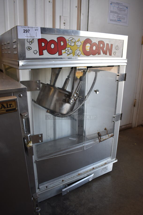 Gold Medal Model 2001ST Metal Commercial Countertop Popcorn Machine Merchandiser. 120 Volts, 1 Phase. 27x20x40.5. Cannot Test Due To Plug Style - Image 3 of 7