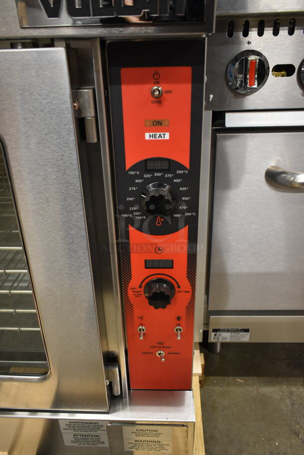 2 BRAND NEW SCRATCH AND DENT! Vulcan VC5ED ENERGY STAR Stainless Steel Commercial Electric Powered Full Size Convection Oven w/ View Through Doors, Metal Oven Racks and Thermostatic Controls. 240 Volts, 3/1 Phase. 2 Times Your Bid! - Image 5 of 9