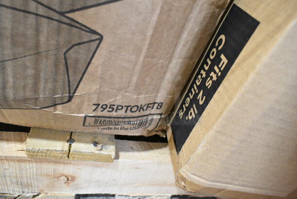 23 BRAND NEW Boxes Including 394345S Noble NexGen Powder-Free Disposable Black Hybrid 3 Mil Thick Gloves - Small - 1000/Case, 394365XL Noble Products Powder-Free Disposable Clear Vinyl Gloves for Foodservice - Extra Large - 1000/Case, 127P325C Choice 3.25 oz. Clear Plastic Souffle Cup / Portion Cup - 2500/Case, 500CC20 Choice 9" Round Standard Weight Foil Take-Out Pan with Dome Lid - 200/Case, 612LOB1LBCO Choice 1 lb. Oblong Foil Take-Out Container with Board Lid - 500/Case, 347RP9WHSS Visions Wave 9" White Plastic Plate - 180/Case, 612POB2LB Choice Oblong Clear Plastic Dome Lid for 2.25 lb. & 1.5 lb Shallow Foil Take-Out Container - 500/Case, 795PTOKFT8 Choice Kraft Microwavable Folded Paper #8 Take-Out Container 6" x 4 3/4" x 2 1/2" - 300/Case, 612FS1212 Choice Half Size Foil Steam Table Pan Shallow 1 1/2" Depth - 100/Case. 23 Times Your Bid!  - Image 12 of 12