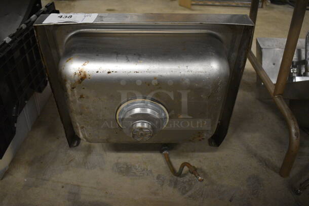 Advance Tabco Stainless Steel Commercial Single Bay Wall Mount Sink w/ Faucet and Handles. 17.5x15x20 - Image 4 of 4