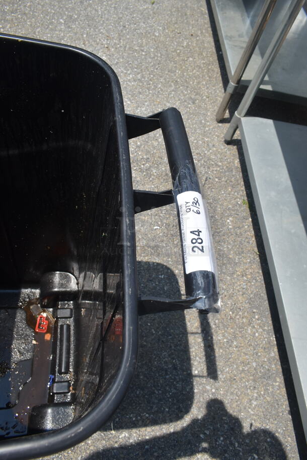 P[roject Source Black Poly Trash Can on Wheels - Image 4 of 6