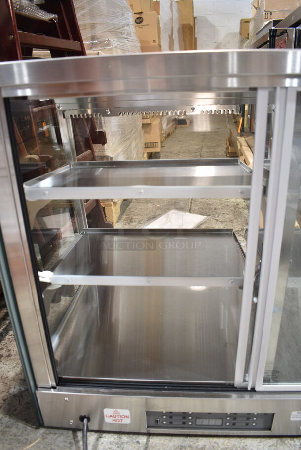 BRAND NEW! Vendo HFD000006 Stainless Steel Commercial Countertop Heated Display Case Merchandiser. 115 Volts, 1 Phase. Tested and Working! - Image 6 of 9
