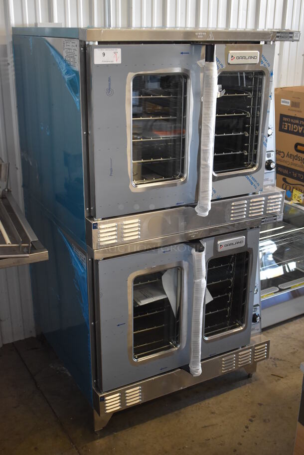 2 BRAND NEW SCRATCH AND DENT! 2022 Garland MCO-GS-10S Master 200 Natural Gas Powered Full Size Convection Ovens w/ View Through Doors, Metal Oven Racks and Thermostatic Controls. 60,000 BTU. 38x38x71. 2 Times Your Bid! - Image 2 of 11