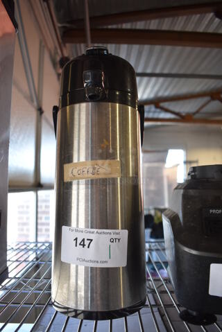 Metal Air Pot. 6.5x8x16