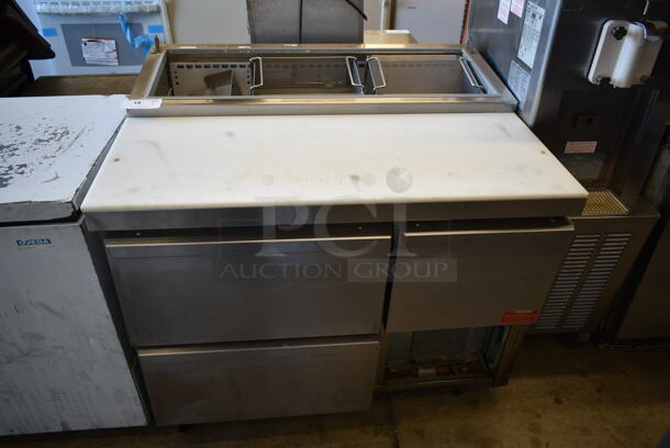 2015 Continental CPA43 Stainless Steel Commercial Prep Table Bain Marie w/ 3 Drawers. 115 Volts, 1 Phase. Tested and Working! - Image 1 of 9