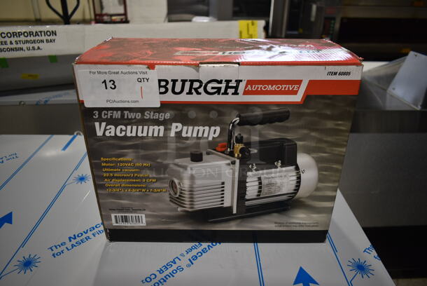 BRAND NEW SCRATCH AND DENT! Pittsburgh 3 CFM Two Stage Vacuum Pump.