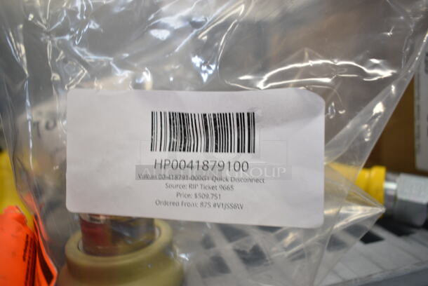 4 BRAND NEW SCRATCH AND DENT! Items Including HP0092215900 Vulcan 00-922159-0000A Safety Valve, HP0041879100 Vulcan 00-418791-000G1 Quick Disconnect, HP0043596800 Vulcan 00-435968-00001 1/2" Solenoid Valve, Dormont Gas Hose. 4 Times your Bid!  - Image 6 of 12