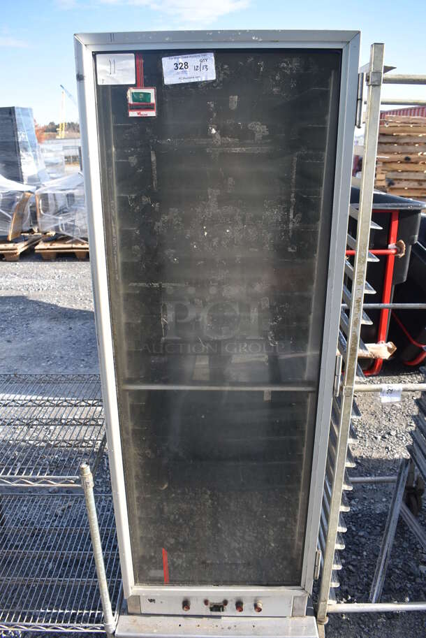Wilder Metal Commercial Enclosed Pan Transport Rack on Commercial Casters. 25x31x70
