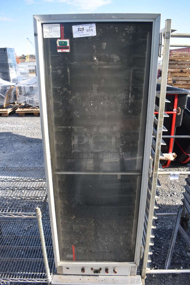 Wilder Metal Commercial Enclosed Pan Transport Rack on Commercial Casters. 25x31x70 - Image 1 of 5
