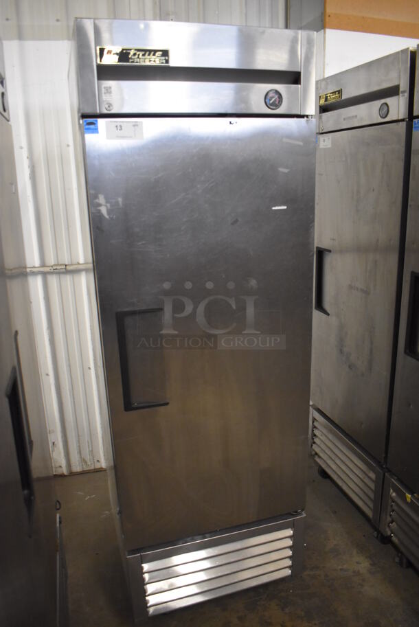 2013 True T-23F ENERGY STAR Stainless Steel Commercial Single Door Reach In Freezer w/ Poly Coated Racks on Commercial Casters. 115 Volts, 1 Phase. 27x30x83.5. Tested and Working! - Image 3 of 6