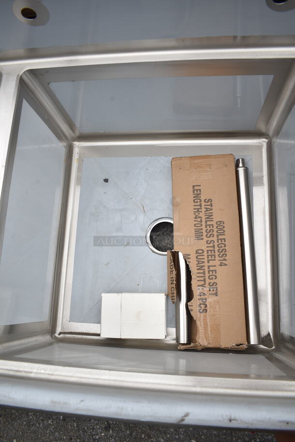 BRAND NEW SCRATCH AND DENT! Regency 600S32424224 Stainless Steel 87" 2 Bay Sink w/ Dual Drain Boards. Bays 24x24x13. Drain Boards 16.5x25.5 - Image 6 of 9