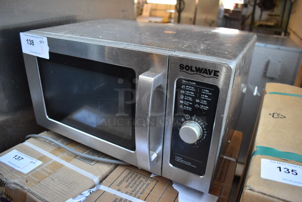 Solwave 180MW1000D Stainless Steel Commercial Countertop Microwave Oven. 120 Volts, 1 Phase. 20x14x12 - Image 2 of 5