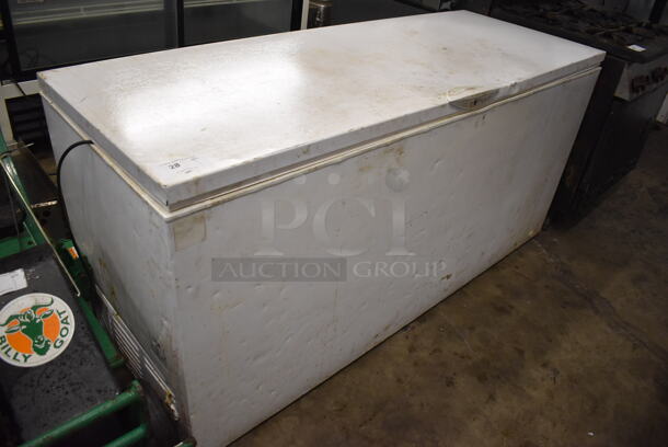 Metal Chest Freezer. 73x29x35.5. Tested and Working!