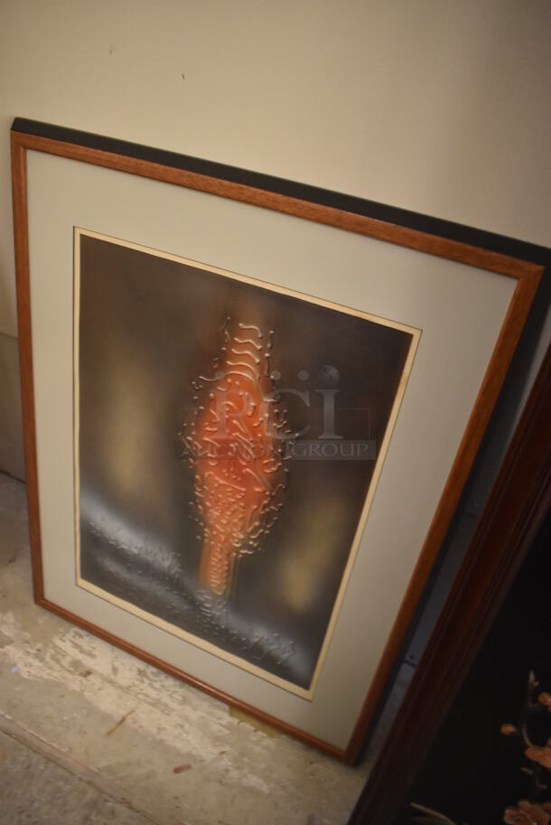 ORIGINAL Framed Picture of Israeli By Josef Farhi. - Image 2 of 6