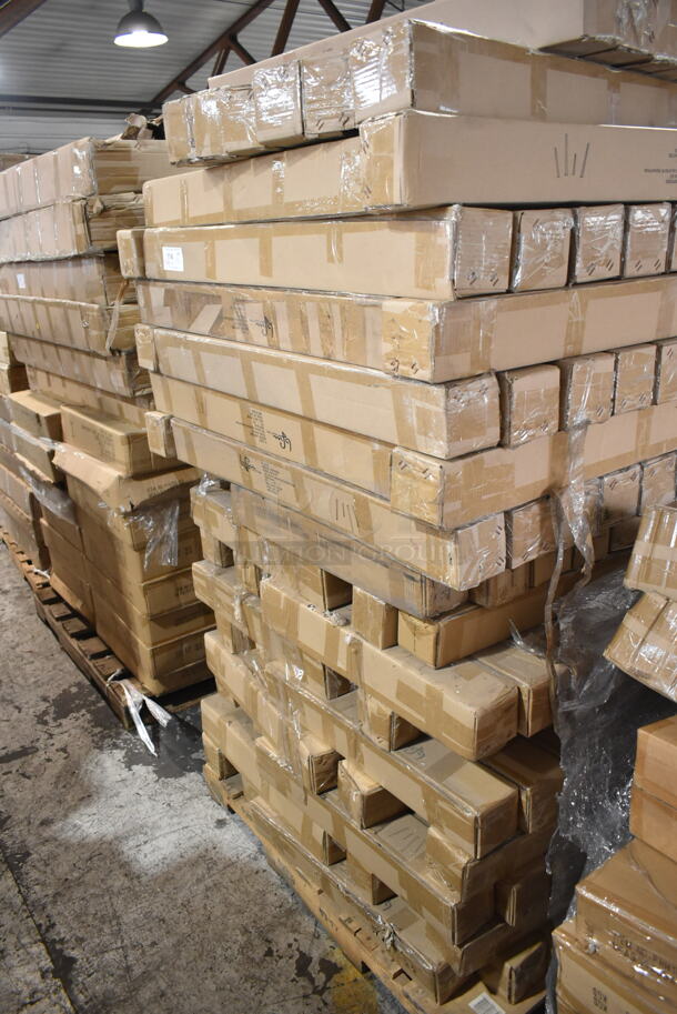 PALLET LOT of 155 BRAND NEW IN BOX! BFM Seating Bayview Fresco Bronze Outdoor Patio 4 Leg Set Bar Height; 84 PH4LR-BZ and 71 PH4LR-BZT. 155 Times Your Bid! - Image 2 of 6