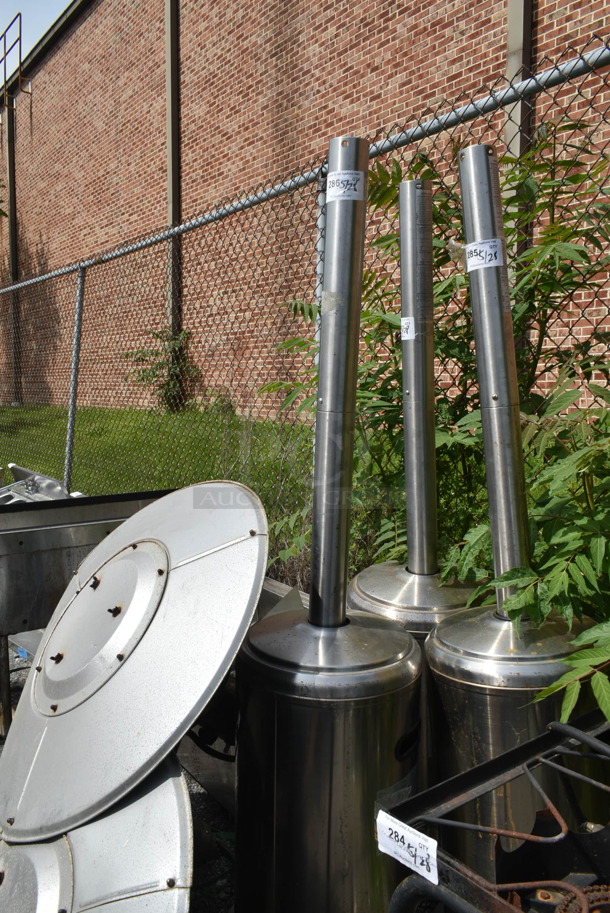 Seasonal Trends HSS-A-SS Metal Propane Gas Powered Outdoor Patio Heater. Top Piece is Not Attached. 41,000 BTU.  - Image 1 of 3
