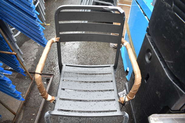 23 BRAND NEW! BFM Seating Vista Outdoor / Indoor Stackable Chair w/ Arm Rests. 23 Times Your Bid! - Image 5 of 5