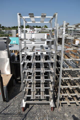 Aluminum Can Rack on Commercial Casters