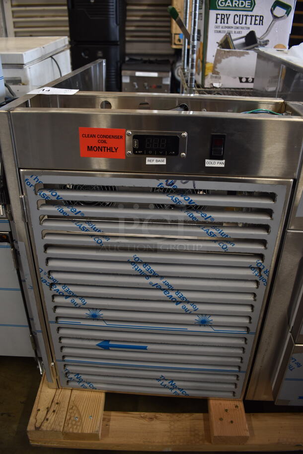 BRAND NEW SCRATCH AND DENT! 2022 Omniteam Low Voltage Lighting Refer Base and Cold Pans 4 Drawer Chef Base w/ Refrigerated Drop In. 208-230 Volt 1 Phase - Image 2 of 12