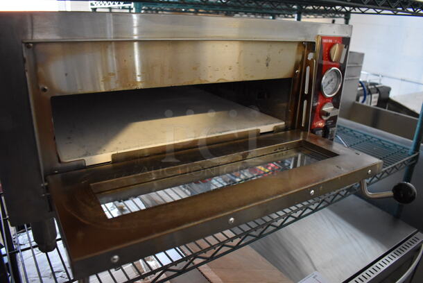 Avantco 177DPO18S Stainless Steel Commercial Countertop Electric Powered Single Deck Pizza Oven w/ Cooking Stone. 120 Volts, 1 Phase. 28x24x16.5 - Image 4 of 6