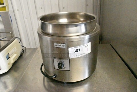 Adcraft FW-1200WR Stainless Steel Commercial Countertop Soup Kettle Food Warmer. 120 Volts, 1 Phase. Tested and Working!