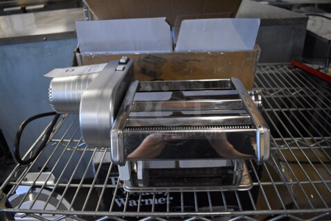 Choice Prep 407PASTAKIT Stainless Steel Electric Powered Hybrid Pasta Machine with 2-Speed Motor. 115 Volts, 1 Phase. 13x10x7. Tested and Working!