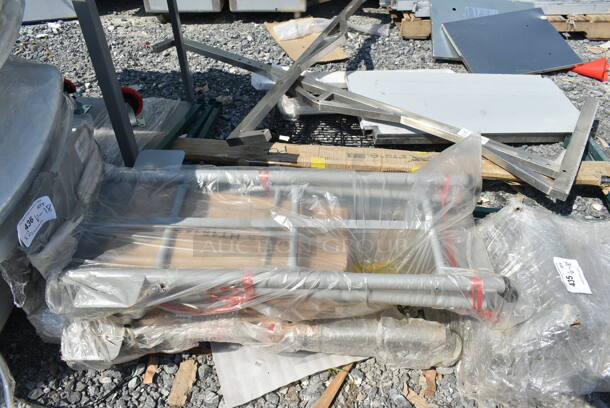 2 BRAND NEW SCRATCH AND DENT! Lavex 503HDTH21GR 500 lb. Gray 2-in-1 Convertible Hand Truck With 10" Solid Rubber Wheels. 2 Times Your Bid! - Image 2 of 4