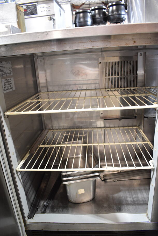 Duke RUF-48 M Stainless Steel Commercial 2 Door Work Top Cooler. 120 Volts, 1 Phase. Tested and Powers On But Does Not Get Cold - Image 5 of 6