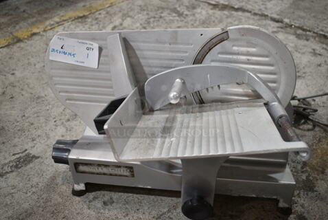 Palladium Metal Commercial Countertop Meat Slicer.