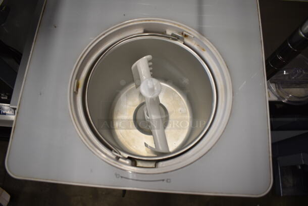 Waring WCIC20 Stainless Steel Commercial Countertop Ice Cream Maker. 120 Volts, 1 Phase.  - Image 3 of 5