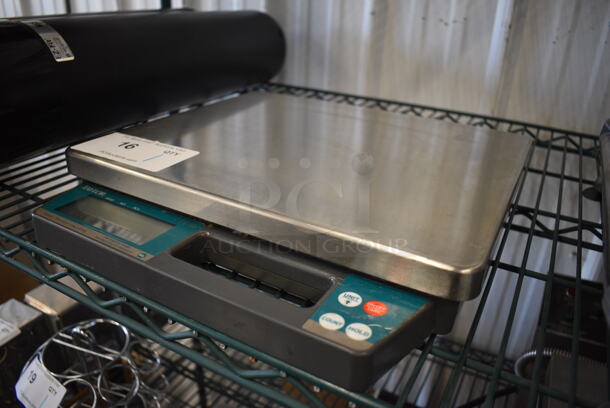 Taylor TE50 Metal Commercial Countertop 50 Pound Capacity Food Portioning Scale. 14x15x2.5 - Image 2 of 5