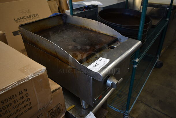 Cecilware Pro Stainless Steel Commercial Countertop Natural Gas Powered Flat Top Griddle. - Image 2 of 5