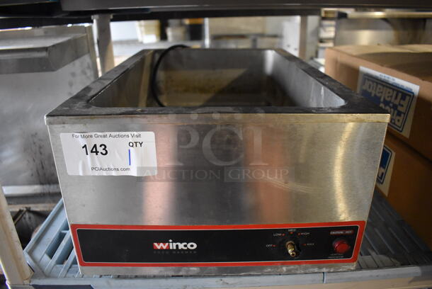 Winco FW-S500 Stainless Steel Commercial Countertop Food Warmer. 120 Volts, 1 Phase. 14.5x22.5x10. Tested and Working!