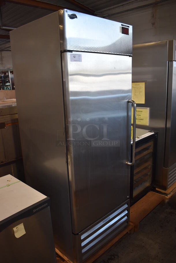 LIKE NEW! 2014 Fogel CR-23-SDF Stainless Steel Commercial Single Door Reach In Freezer. 115 Volts, 1 Phase. Unit Has Only Been Used a Few Times! Tested and Working! - Image 1 of 6