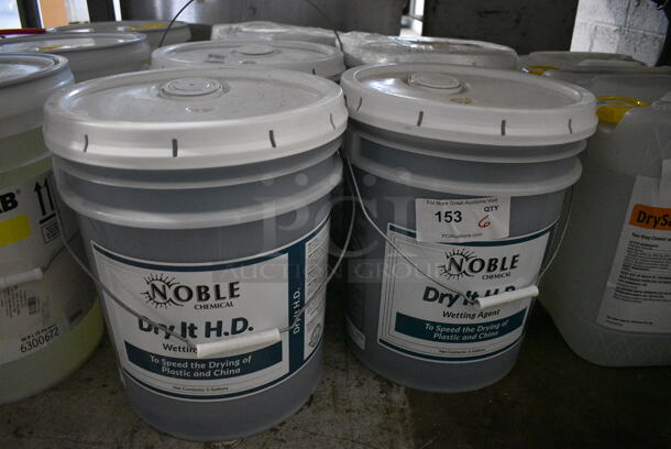 6 Noble Dry It HD Wetting Agent Buckets. 12x12x15. 6 Times Your Bid!