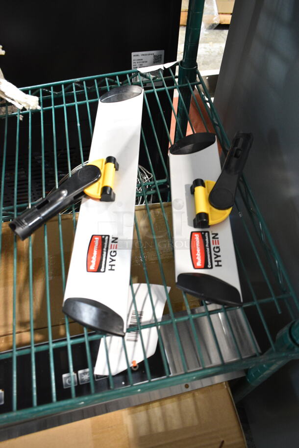 4 BRAND NEW SCRATCH AND DENT! Items Including 2 #24 Mop Heads, 2 Rubbermaid Hygen Mop Head Frames. 4 Times Your Bid!  - Image 5 of 8