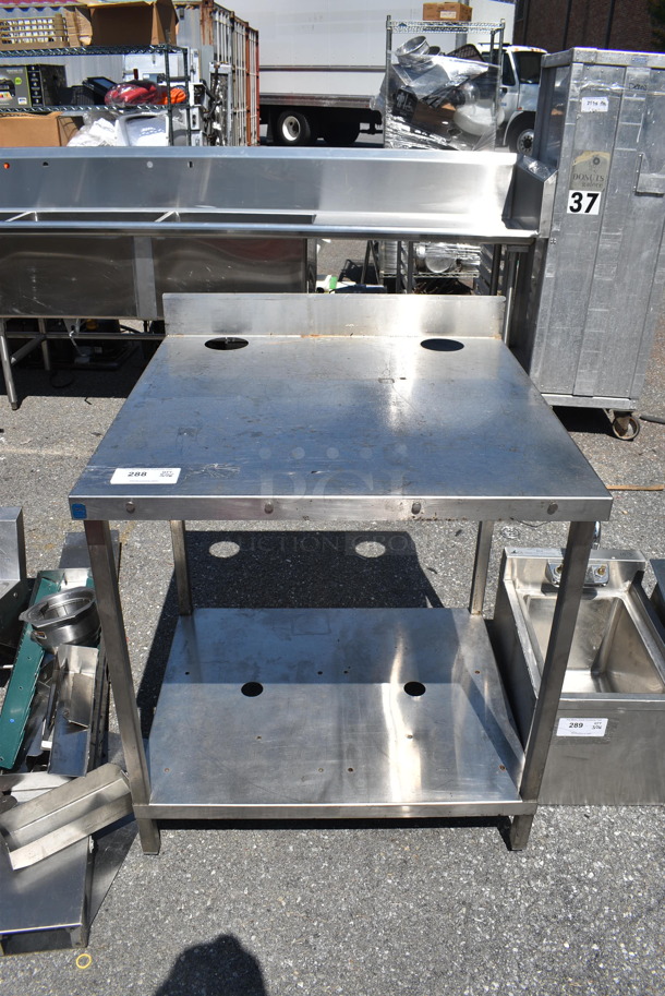 Commercial Stainless Steel Work Table With Undershelf.