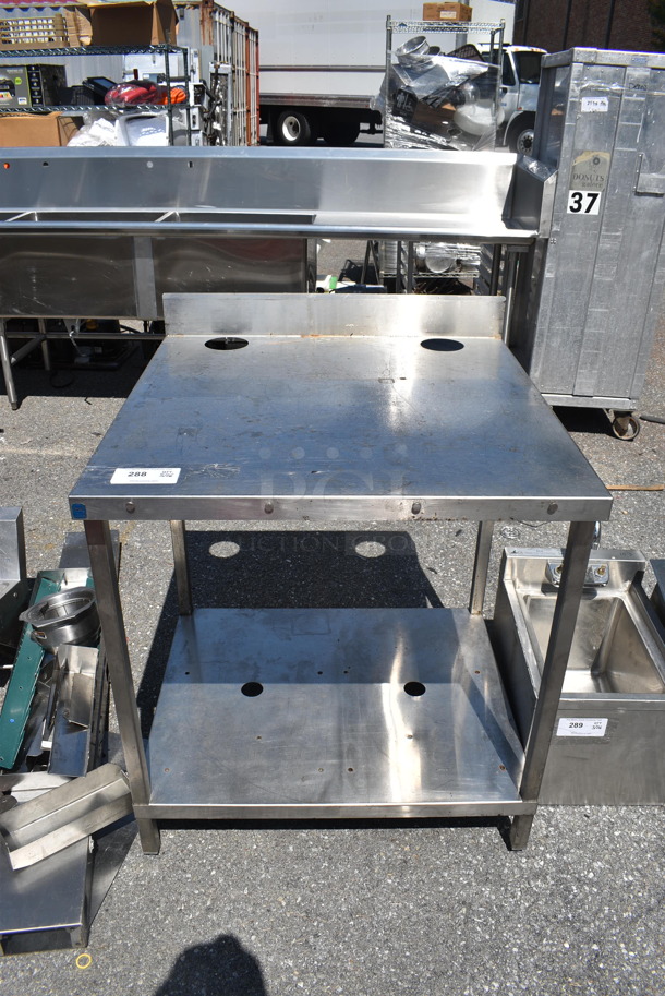 Commercial Stainless Steel Work Table With Undershelf. - Image 1 of 3
