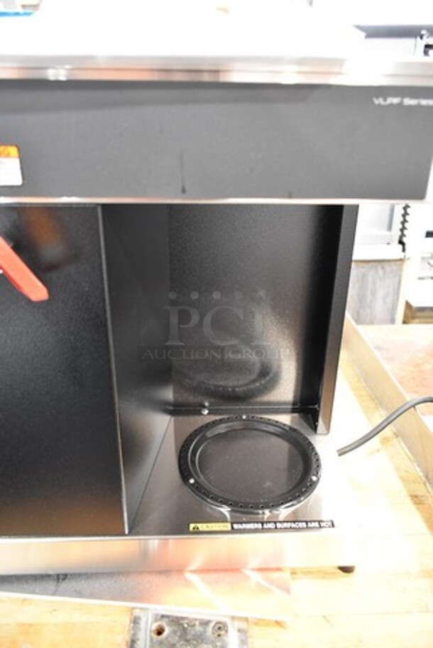 BRAND NEW SCRATCH AND DENT! 2022 Bunn VLPF 07400.0005 Stainless Steel Commercial Automatic Coffee Brewer with Two Lower Warmers. 120 Volts, 1 Phase.  - Image 5 of 8