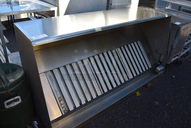 6' Stainless Steel Commercial Grease Hood w/ Filters. 72x24x36